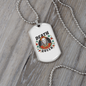 Calavera Mexican Sugar Death Queen Necklace Stainless Steel or 18k Gold Dog Tag 24" Chain-Express Your Love Gifts