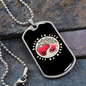 Calavera Mexican Sugar Death to Life Necklace Stainless Steel or 18k Gold Dog Tag 24" Chain-Express Your Love Gifts