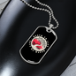 Calavera Mexican Sugar Death to Life Necklace Stainless Steel or 18k Gold Dog Tag 24" Chain-Express Your Love Gifts
