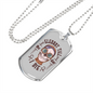 Calavera Mexican Sugar Elegant Till I Die Sugar Skull Necklace Stainless Steel or 18k Gold Dog Tag 24" Chain-Express Your Love Gifts