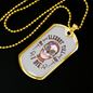 Calavera Mexican Sugar Elegant Till I Die Sugar Skull Necklace Stainless Steel or 18k Gold Dog Tag 24" Chain-Express Your Love Gifts