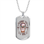 Calavera Mexican Sugar Elegant Till I Die Sugar Skull Necklace Stainless Steel or 18k Gold Dog Tag 24" Chain-Express Your Love Gifts