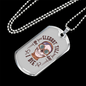 Calavera Mexican Sugar Elegant Till I Die Sugar Skull Necklace Stainless Steel or 18k Gold Dog Tag 24" Chain-Express Your Love Gifts