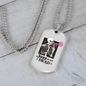 Calavera Mexican Sugar Jazz is NOT Dead Necklace Stainless Steel or 18k Gold Dog Tag 24" Chain-Express Your Love Gifts