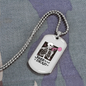 Calavera Mexican Sugar Jazz is NOT Dead Necklace Stainless Steel or 18k Gold Dog Tag 24" Chain-Express Your Love Gifts