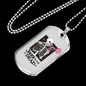 Calavera Mexican Sugar Jazz is NOT Dead Necklace Stainless Steel or 18k Gold Dog Tag 24" Chain-Express Your Love Gifts