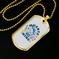 Calavera Mexican Sugar Muerte King Necklace Stainless Steel or 18k Gold Dog Tag 24" Chain-Express Your Love Gifts