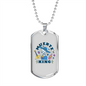 Calavera Mexican Sugar Muerte King Necklace Stainless Steel or 18k Gold Dog Tag 24" Chain-Express Your Love Gifts