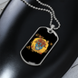 Calavera Mexican Sugar Pillow Good Love Necklace Stainless Steel or 18k Gold Dog Tag 24" Chain-Express Your Love Gifts
