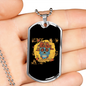 Calavera Mexican Sugar Pillow Good Love Necklace Stainless Steel or 18k Gold Dog Tag 24" Chain-Express Your Love Gifts