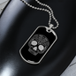 Calavera Mexican Sugar Skull 143 Necklace Stainless Steel or 18k Gold Dog Tag 24" Chain-Express Your Love Gifts