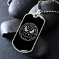 Calavera Mexican Sugar Skull 27 Necklace Stainless Steel or 18k Gold Dog Tag 24" Chain-Express Your Love Gifts