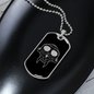 Calavera Mexican Sugar Skull 48 Necklace Stainless Steel or 18k Gold Dog Tag 24" Chain-Express Your Love Gifts