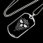 Calavera Mexican Sugar Skull 50 Necklace Stainless Steel or 18k Gold Dog Tag 24" Chain-Express Your Love Gifts