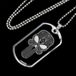 Calavera Mexican Sugar Skull 53 Necklace Stainless Steel or 18k Gold Dog Tag 24" Chain-Express Your Love Gifts