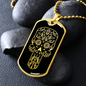 Calavera Mexican Sugar Skull 56 Necklace Stainless Steel or 18k Gold Dog Tag 24" Chain-Express Your Love Gifts