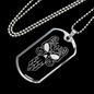 Calavera Mexican Sugar Skull 59 Necklace Stainless Steel or 18k Gold Dog Tag 24" Chain-Express Your Love Gifts