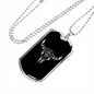 Calavera Mexican Sugar Skull 7 Necklace Stainless Steel or 18k Gold Dog Tag 24" Chain-Express Your Love Gifts