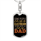 Call Me An Electrician Swivel Keychain Dog Tag Stainless Steel or 18k Gold-Express Your Love Gifts