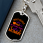 Call Me Ana Mom Keychain Stainless Steel or 18k Gold Dog Tag Keyring-Express Your Love Gifts