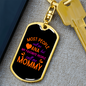 Call Me Ana Mom Keychain Stainless Steel or 18k Gold Dog Tag Keyring-Express Your Love Gifts