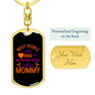 Call Me Ana Mom Keychain Stainless Steel or 18k Gold Dog Tag Keyring-Express Your Love Gifts