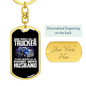 Call Me Daddy Swivel Trucker Keychain Dog Tag Stainless Steel or 18k Gold-Express Your Love Gifts