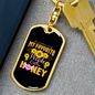 Call Me Honey Sunflower Mom Keychain Stainless Steel or 18k Gold Dog Tag Keyring-Express Your Love Gifts