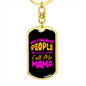 Call Me Mama Mom Keychain Stainless Steel or 18k Gold Dog Tag Keyring-Express Your Love Gifts
