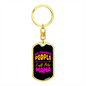 Call Me Mama Mom Keychain Stainless Steel or 18k Gold Dog Tag Keyring-Express Your Love Gifts