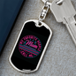 Call Me Mom Keychain Stainless Steel or 18k Gold Dog Tag Keyring-Express Your Love Gifts