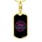 Call Me Mom Keychain Stainless Steel or 18k Gold Dog Tag Keyring-Express Your Love Gifts