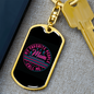 Call Me Mom Keychain Stainless Steel or 18k Gold Dog Tag Keyring-Express Your Love Gifts