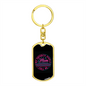 Call Me Mom Keychain Stainless Steel or 18k Gold Dog Tag Keyring-Express Your Love Gifts