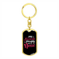 Call me Nonie Mom Keychain Stainless Steel or 18k Gold Dog Tag Keyring-Express Your Love Gifts