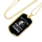 Call Me Pretty And Take Me Fishing Necklace Stainless Steel or 18k Gold Dog Tag 24" Chain-Express Your Love Gifts