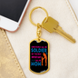Call me Soldier Mom Keychain Stainless Steel or 18k Gold Dog Tag Keyring-Express Your Love Gifts