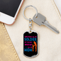 Call me Soldier Mom Keychain Stainless Steel or 18k Gold Dog Tag Keyring-Express Your Love Gifts