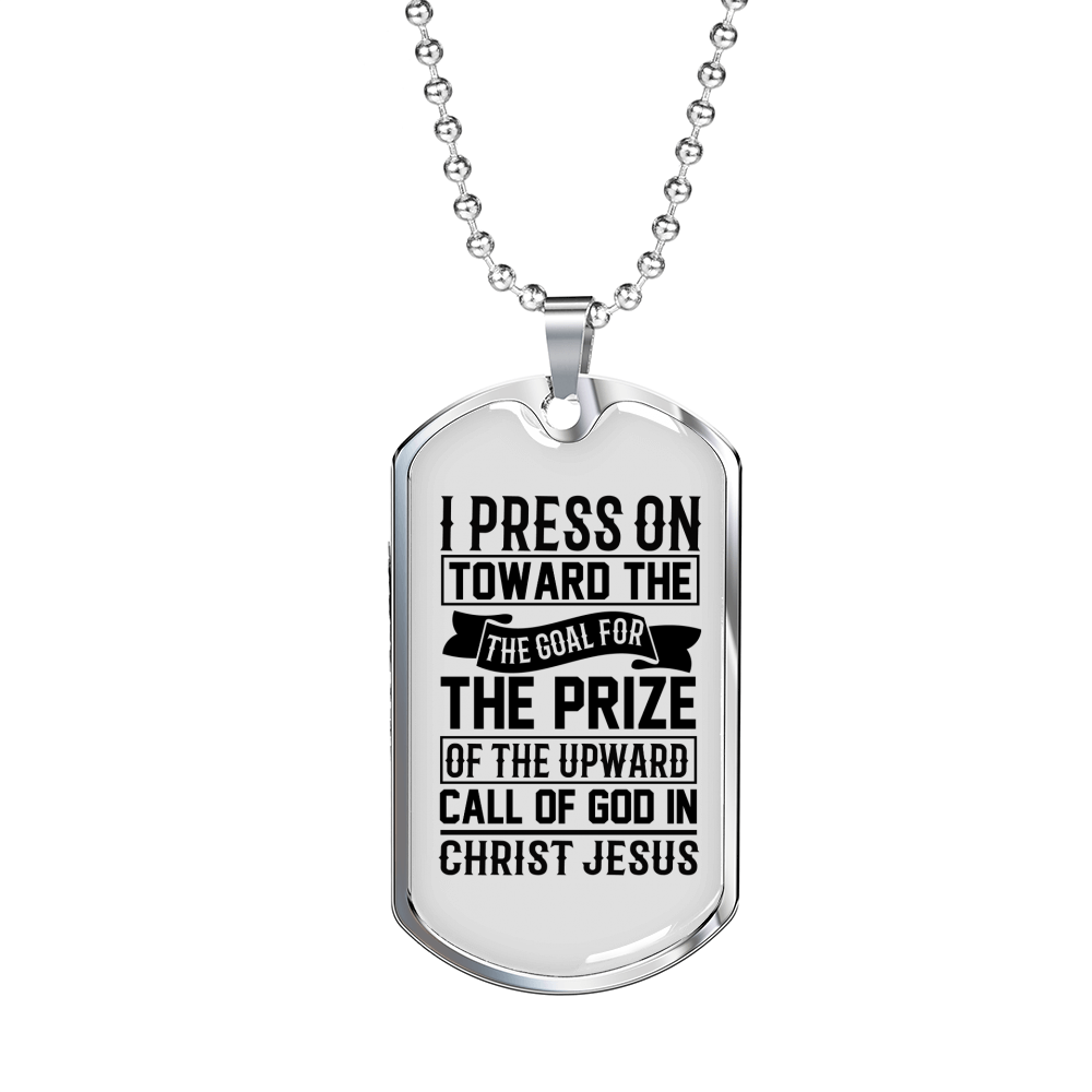 Call Of God Necklace Stainless Steel or 18k Gold Dog Tag 24" Chain-Express Your Love Gifts