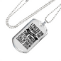 Call Of God Necklace Stainless Steel or 18k Gold Dog Tag 24" Chain-Express Your Love Gifts
