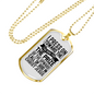 Call Of God Necklace Stainless Steel or 18k Gold Dog Tag 24" Chain-Express Your Love Gifts