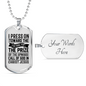 Call Of God Necklace Stainless Steel or 18k Gold Dog Tag 24" Chain-Express Your Love Gifts