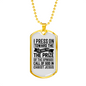 Call Of God Necklace Stainless Steel or 18k Gold Dog Tag 24" Chain-Express Your Love Gifts