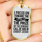 Call Of God Necklace Stainless Steel or 18k Gold Dog Tag 24" Chain-Express Your Love Gifts