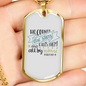 Call Them All By Name Psalm 147:4 Necklace Stainless Steel or 18k Gold Dog Tag 24" Chain-Express Your Love Gifts
