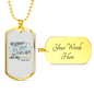 Call Them All By Name Psalm 147:4 Necklace Stainless Steel or 18k Gold Dog Tag 24" Chain-Express Your Love Gifts