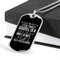 Call To Self Denial Necklace Stainless Steel or 18k Gold Dog Tag 24" Chain-Express Your Love Gifts