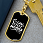Call Your Mother Mom Keychain Stainless Steel or 18k Gold Dog Tag Keyring-Express Your Love Gifts