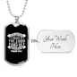 Called To The Lord Psalm 120:1 Necklace Stainless Steel or 18k Gold Dog Tag 24-Express Your Love Gifts