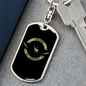 Calling All Hunters Hunter'S Keychain Gift Stainless Steel or 18k Gold Dog Tag Keyring-Express Your Love Gifts
